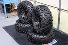 King Quad 450 26  Bighorn Radial Atv Tire   14  Spyder Blk Wheel Kit Irs1ca M917