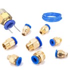 Air Pneumatic Fitting Quick Connector Male Push Fit Stud Bspt Pc 4mm 8mm 16mm