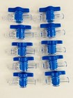 10 Pcs 2-way Stopcock Luer Lock Connection Adapter