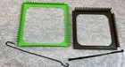 Large Lot Assorted Potholder Nylon Weaving Loops 2 Looms With Hooks