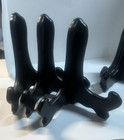 Lot 6 Vintage 5  6  Tall Folding Black Wooden Display Easel Plate art Stand