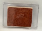 New Stampin Up Ephemera Background Travel Tickets Tag Rubber Wood Stamp Set 6x5 