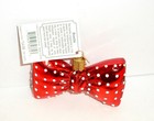 2019 Polka Dot Bowtie - Old World Christmas Blown Glass Ornament New W tag 32374