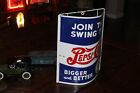 Scarce 1950s Pepsi Cola  Painted Tin String Holder Sign Store Display Coke Dew