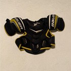 Bauer Supreme Black And Yellow Sports Shoulder Pads Junior M  5-8 Yo 