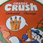 Vintage Porcelain Sign - Orange Crush Beverage Donald Duck Gas Station Sign