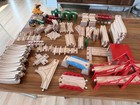 Huge Lot  140  Piece Brio Train Set  Including Bridges  Engines  Parking Garage