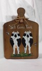 Cutting Board Two Cows Ya ll Come Back Wooden Wall Decor Farmhouse Farm Country