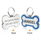 Personalized Dog Tags Engraved Customized Stainless Steel Glitter Pet Name Id