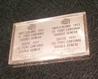 1843 Switzerland Double Geneva Sterling Silver Stamp Ingot Postmasters Society 