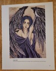Fairy Crow Girl Bookplate Art Print By Amy Brown     Ab31