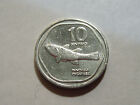 1990 Philippines 10 Sentimos Coin   Pygmy Goby Fish Worlds Smallest Fish    Fao