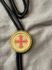 York Rite Masonic Red Cross Constantine Masonic Black Bolo Tie Blue Lodge New 