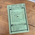 1930 Boy Scout Bird Record Bsa Service Library No 3147 Vtg Paperback