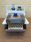 Vintage Japanese Tin Plate Police Patrol Jeep