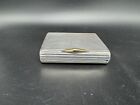 Antique Boucheron Paris French Sterling Silver   18k Gold Snuff Or Trinket Box