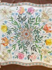 Stunning Vintage Gucci V Accornero Silk Scarf 34 In Excellent Cond Rose Lily