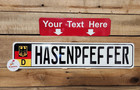 Euro Style  Tag Bmw  European License Plate  Any Text  Custom  German