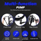 High Pressure Bike Shock Pump 400 Psi Schrader Lightweight Tires Fork Suspension