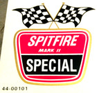 1966 Bsa A65 Spitfire Mark Ii Special Cross Checkered Flags Top Gas Tank Sticker