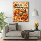 Fall Pumpkin Sunflower 5d Diamond Painting Kit 11 8x15 7 Inch For Adults