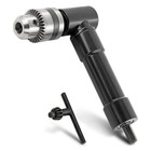 90-degree Cordless Right Angle Drill Adapter With Adjustable Handle  3 8  Chuck