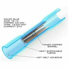 100pcs Blue Heat Shrink Butt Wire Connector Crimp Awg 16-14 Gauge Terminals Us