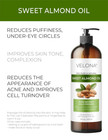 Velona Sweet Almond Oil - 16 Oz   100  Pure And Natural Carrier   Moisturizing  