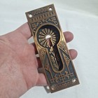 Antique Victorian Eastlake Pocket Door Keyhole Set Of 2