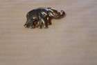 Two Tone Elephant Brooch Pin Gold Silver Metal Vintage Women Jewelry Accessory