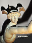 Antique Large Signed Bronze Mercury Sculpture