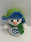 Dan Dee 7  Snowman W  Green Winter Hat   Scarf - Snowflake Embroidered On Front