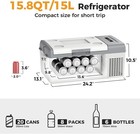 Setpower Mc15 Portable Car Refrigerator With Slide 12v 24v Dc Electric Cooler