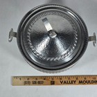 Vintage Mid-century Hammered Aluminum Casserole W  Lid