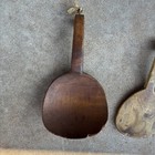 Lot Of 2 Antique Primitive Butter Paddles And Tin Grater