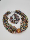 Antique Egg Yolk Bakelite Prayer Bead African Trade Bead Necklace   Bracelet