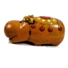Vintage Ceramic Piggy Bank Pottery Animal Hippo Multicolor
