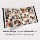 Photo Album 4x6 500 Pockets 1pc Large Capacity Photo Book Album With Front Wind