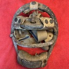     vtg Vintage Early Wilson Aluminum Leather 2 Bar Catchers Mask Antique Baseball