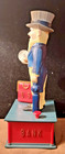 Vintage Uncle Sam Plastic Mechanical Coin Drop Bank Hong Kong 9 