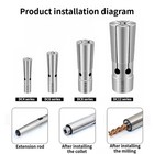 Dc6 Spring Collet Chuck 0 005mm Cnc Milling Clamp Pull Back Durable Holder Tool