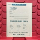 Challenger Concert Folio For Band First Bb Cornet Reference Copy Sheet Music Vtg