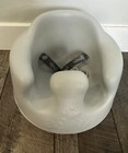 Bumbo Floor Seat Cool Gray Baby Infant Toddler Support Chair Cushion With Straps
