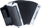 Hohner Corona C-ii F bb eb Accordion - White Rainbow W  Gig Bag
