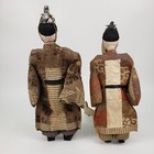 19th C Japan Antique Shinto Guardian Dolls Zuishin Figures Meiji Era Gofun Face