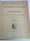  1902 Livre-atlas De Geographie   Very Rare Vintage   Vedel bauer French 