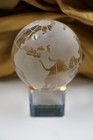 Service Award Silicon Valley Tdk Semiconductor Corp Crystal Paperweight W  Stand