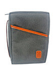 Bible Cover Black Canvas W  Cross Zip Pockets Handle Fits Bible 10 x 7 