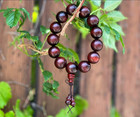 Buddhist Buddha Meditation Red Sandalwood Prayer Beads Bracelet- Buddhist Mala
