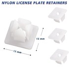 Nylon License Plate Screw Inserts  8 Pcs Nylon Screw Retainers For License Plate